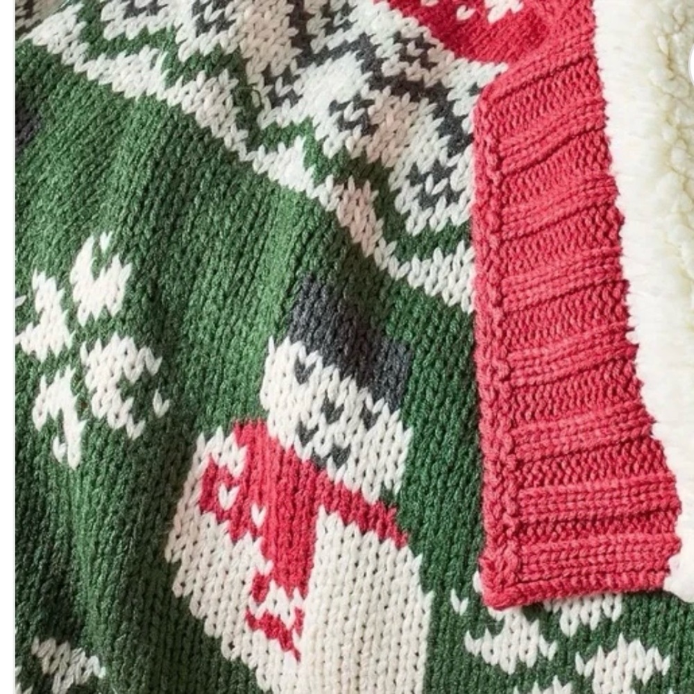 Pottery Barn Archie Snowman Blanket - Picture 2 of 5
